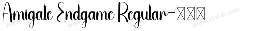 Amigate Endgame Regular字体转换